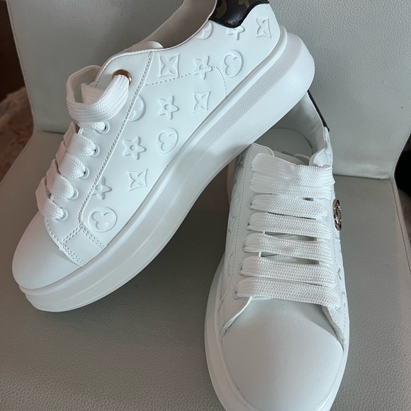 White  Women's Sneakers - Picture 2 of 2
